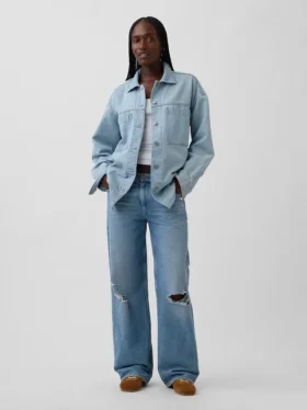 Oversized jeansjacka