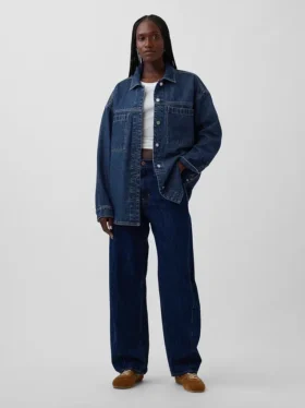 Oversized jeansjacka
