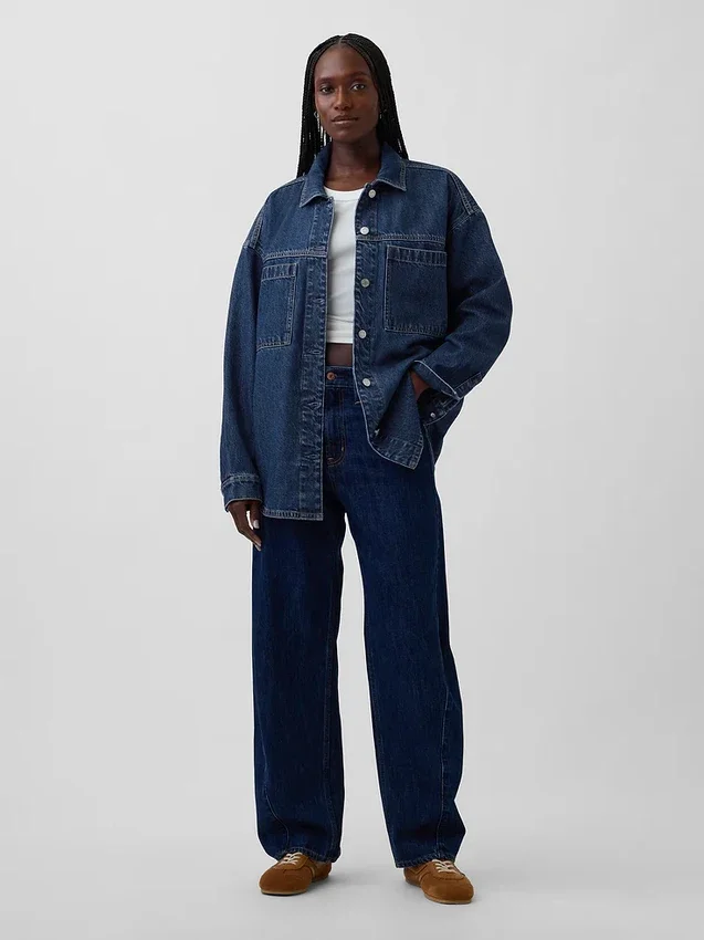 Oversized jeansjacka