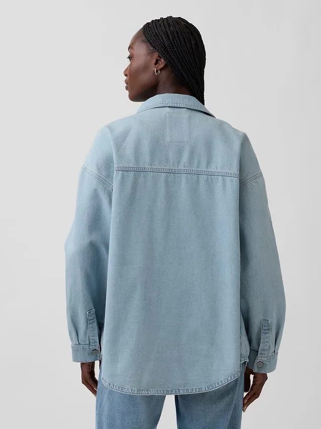 Oversized jeansjacka