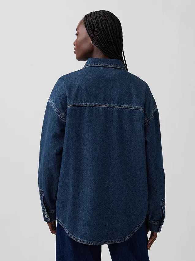 Oversized jeansjacka