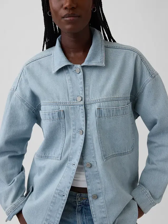 Oversized jeansjacka