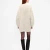 Oversized miniklänning i tröjstil med hög hals