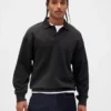 Oversized pikétröja i tjock fleece för vuxna