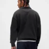 Oversized pikétröja i tjock fleece för vuxna
