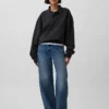Oversized pikétröja i tjock fleece för vuxna