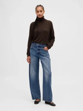 Oversized polotröja i pointelle