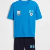 Oversized pyjamas-set för barn i återvunnet material