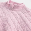 Oversized quiltad jacka med dragkedja för barn
