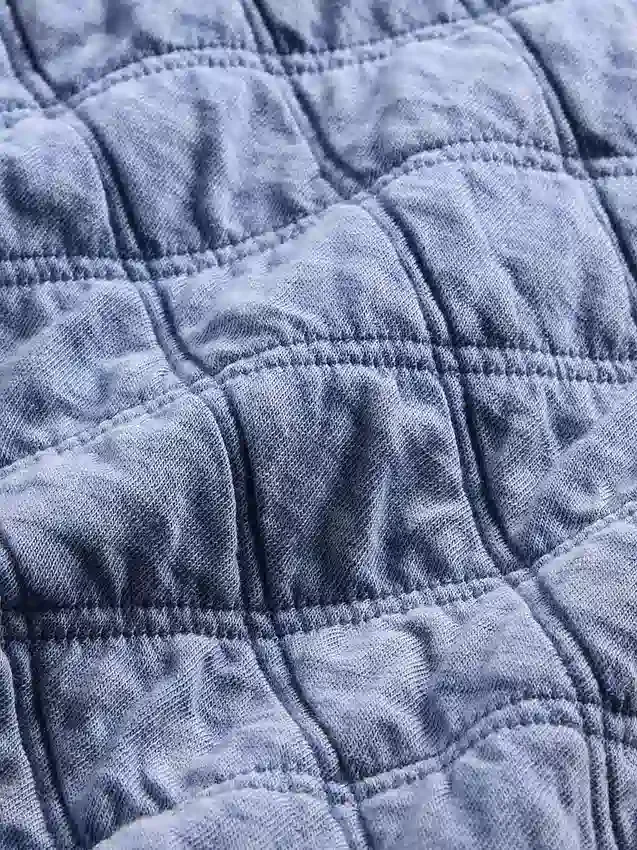 Oversized quiltad jacka med dragkedja för barn