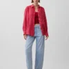 Oversized-skjorta i 100 % linne