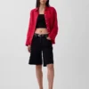 Oversized-skjorta i 100 % linne