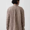 Oversized-skjorta i 100 % linne