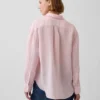 Oversized-skjorta i 100 % linne