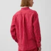 Oversized-skjorta i 100 % linne