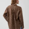 Oversized-skjorta i 100 % linne