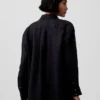 Oversized-skjorta i 100 % linne