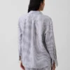 Oversized-skjorta i 100 % linne