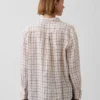 Oversized-skjorta i 100 % linne