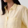 Oversized-skjorta i 100 % linne