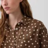 Oversized-skjorta i 100 % linne