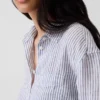 Oversized-skjorta i 100 % linne
