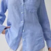 Oversized-skjorta i 100 % linne