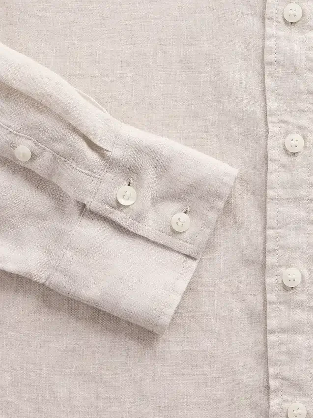 Oversized-skjorta i 100 % linne