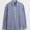 Oversized-skjorta i 100 % linne