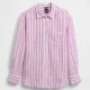 Oversized-skjorta i 100 % linne