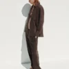 Oversized-skjorta i 100 % linne