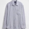 Oversized-skjorta i 100 % linne