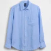 Oversized-skjorta i 100 % linne