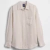 Oversized-skjorta i 100 % linne