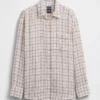 Oversized-skjorta i 100 % linne