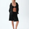 Oversized-skjorta i 100 % linne