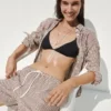 Oversized-skjorta i 100 % linne