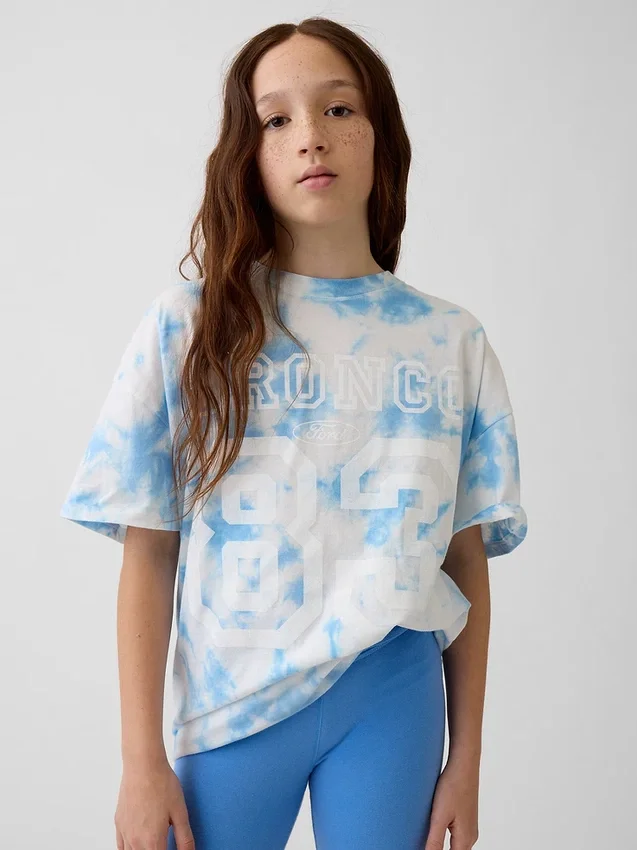Oversized T-shirt för barn med Ford Bronco-motiv