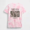 Oversized T-shirt för barn med Nirvana-motiv