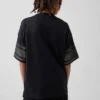 Oversized T-shirt i mesh med tryck för barn