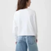 Oversized T-shirt i tjock bomullsjersey för barn