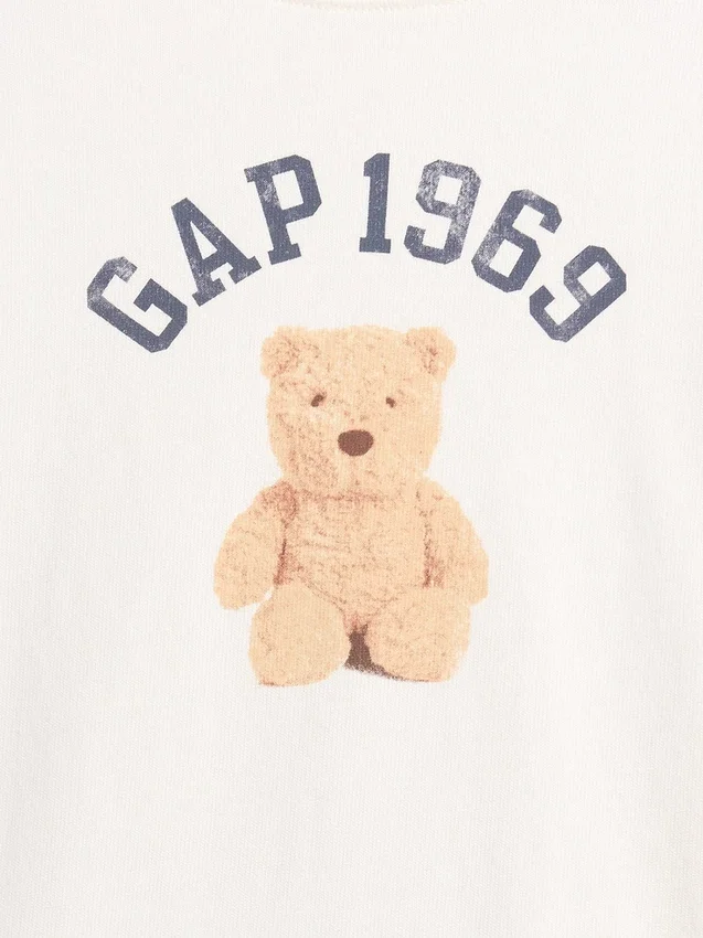 Oversized T-shirt i tjock bomullsjersey för barn