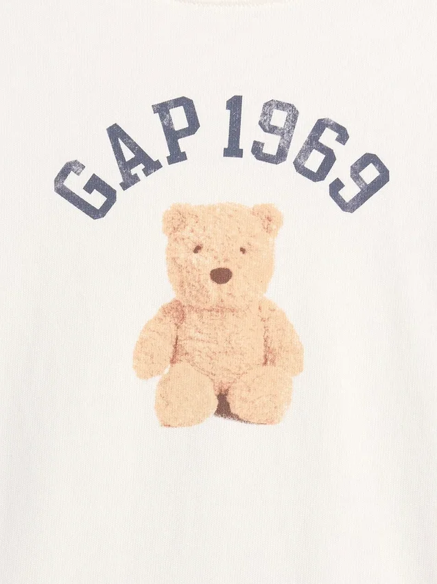 Oversized T-shirt i tjock bomullsjersey för barn