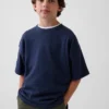 Oversized T-shirt i tjockt tyg för barn