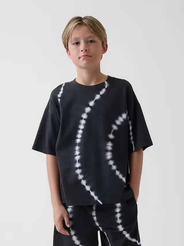 Oversized T-shirt i tjockt tyg för barn