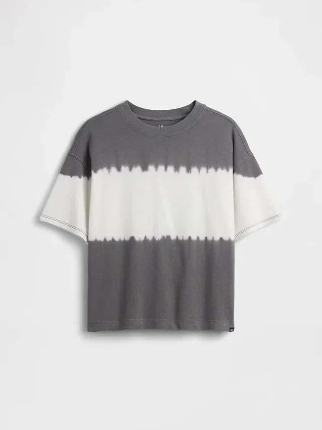 Oversized T-shirt i tjockt tyg för barn
