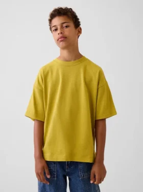 Oversized T-shirt i tjockt tyg för barn