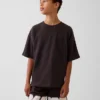 Oversized T-shirt i tjockt tyg för barn