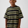 Oversized T-shirt i tjockt tyg för barn