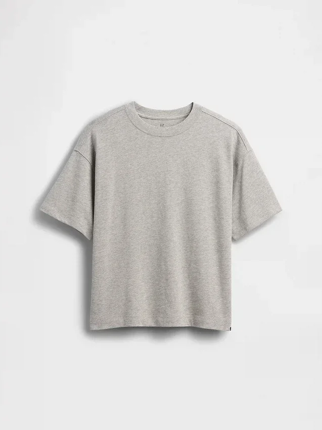 Oversized T-shirt i tjockt tyg för barn